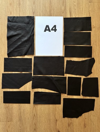 Black soft leather 1 - leather, 1.3