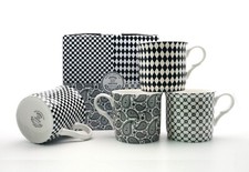 Black & White Mugs Set of 4