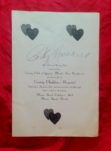 Rocky marciano autograph - rocky,