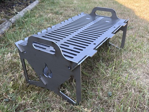 Bbq fire pit laser cut - fire,