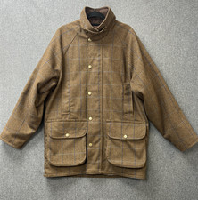 Hoggs of Fife Men's Shooting Jacket large field pro tweed wool Field Overcoat