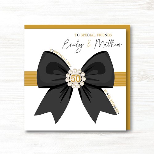 Personalised golden 50th - golden,