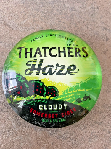 Thatchers cider round badge - ,