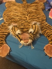 Playful Plush Faux Fur Tiger