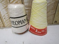 2 cones of coloured machine