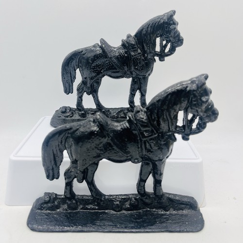 Pair cast iron horse door - pair,