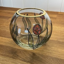 Romania Glass Rose Bowl -