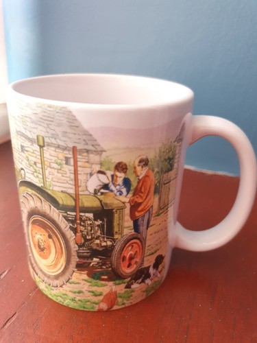 Vintage tractor mug farmyard - vintage,