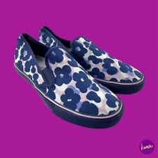 CATH KIDSTON Women's Floral Slip On Trainers, Blue/Pink Floral, UK 3/EU 36/US 6