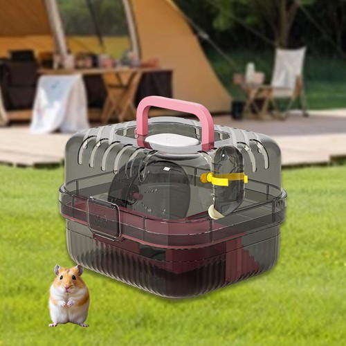 Hamster cage habitat with - habitat,
