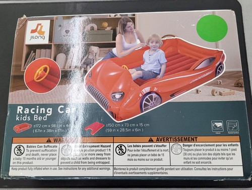 Inflatable racing car kids bed - inflatable,