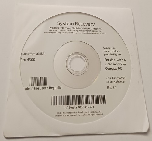 Pro 4300 windows 64 bit - hp, 7