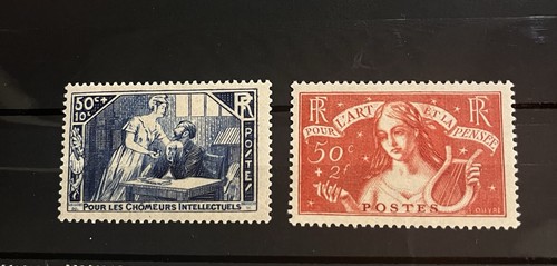 Old french stamps 1935 - stamps,