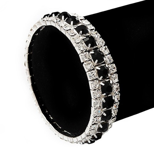 Black clear swarovski - black,