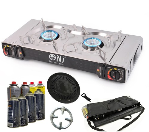 Double camping stove burner - double,