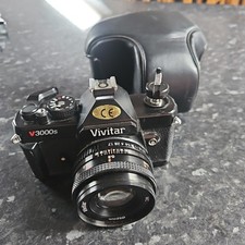 Vivitar V3000s 35mm Camera & 50mm 1:1.7 Lens With Case