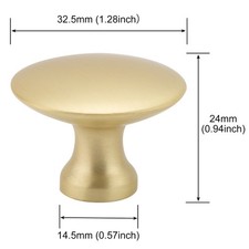 Kitchen Cupboard Cabinet Door Drawer Wardrobe Zinc Alloy Round Knob 4 Colours