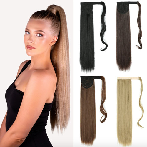 Clip ponytail wrap on - in,