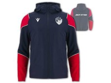 Macron Red Star Belgrade Hoodie Navy RSB Anthem Sports Jacket Hood M-3XL