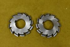 Pair of Dormer Horizontal Milling Cutters, 3/16" Rad. 1" Bore, 2 1/2" Diameter