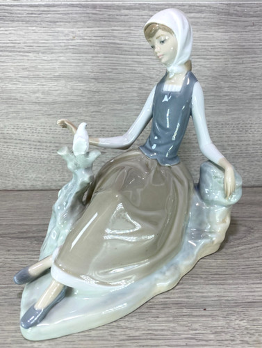 Lladro girl shepherdess with - lladro,