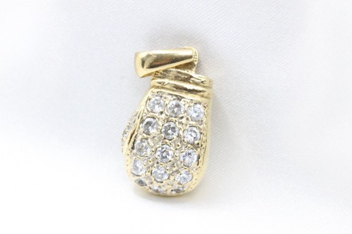 9ct yellow gold - cubic, zirconia
