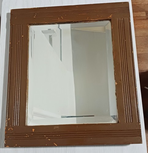 Vintage brown painted wood - vintage,