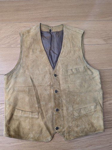 Vintage tan suede leather - vintage,