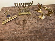 Vintage Brass Hanukkah Menorah