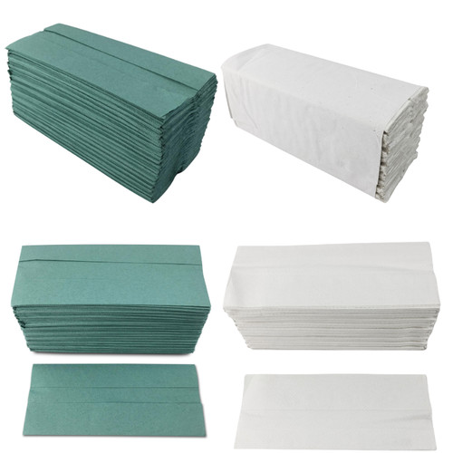 White green fold paper - c,