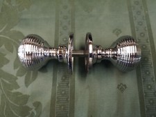 Chrome Plated Bee Hive Style Door Knobs