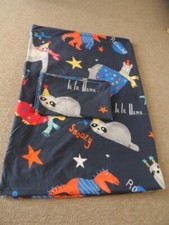 Next Sloth Dinosaur Llama Theme Single Bed Set Duvet Cover & Pillowcase