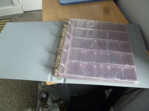 Coin album ring binder - binder,