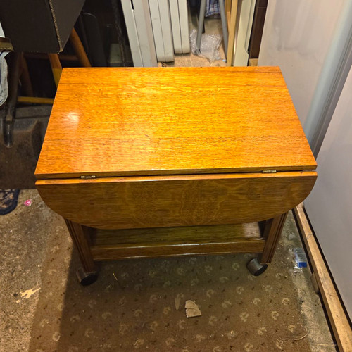 Wooden drop leaf table brown - wooden,