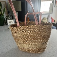 Small Rafia Type Summer Hols Zara Basket Bag