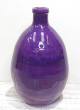 Large Ceramic Vase Violet Ball