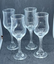 4 Twisted Stem Aperitif Glasses 14cm tall