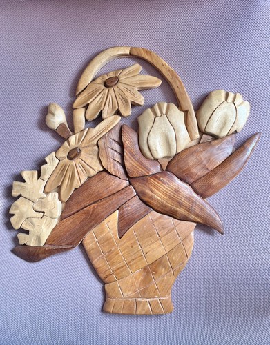 Vintage hand carved wooden - vintage,
