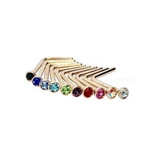 18G Rose Gold plated on