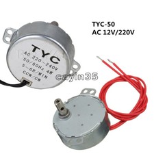 AC 12V/220V TYC-50 50/60Hz Synchronous Motor 5/6RPM CW/CCW 4W For Microwave