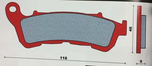 Brake pad honda 125 150 - pad,