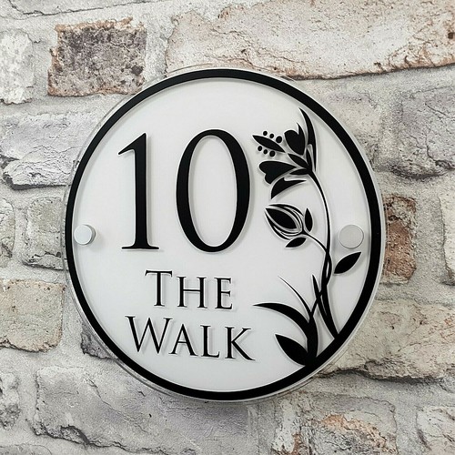 Personalised house number - personalised,