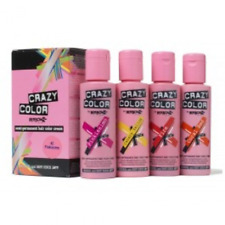 CRAZY COLOR SEMI PERMANENT HAIR DYE 100ML MULTI COLOUR CHOICE  **PACK OF 4***