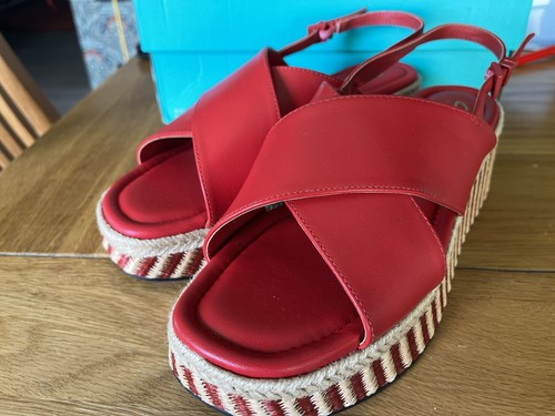 Clarke ladies wedge sandals - clarke,