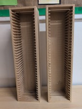 IKEA Boalt Wooden CD Storage Rack Holds 35 CDs x 2