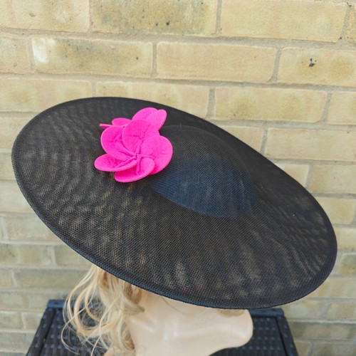 Black dark pink - dark, wide