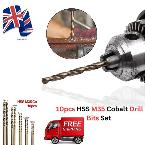 10pcs hss m35 cobalt - hss, drill