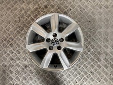 09-17 VW POLO 6R MK8 15" INCH 7 SPOKE 5 STUD ALLOY WHEEL 6JX15H2 (SCRATCHED)