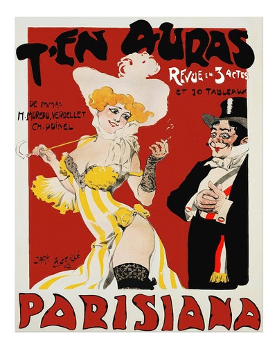 Vintage parisian cabaret - vintage,