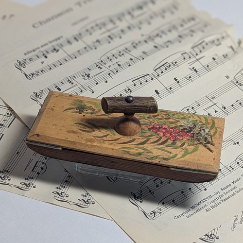 Vintage wooden ink blotter - wooden,
